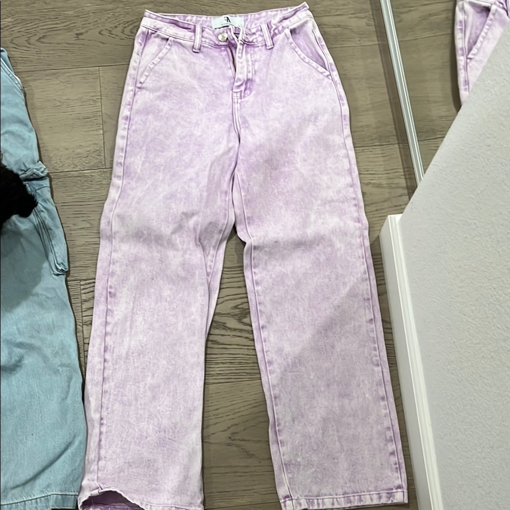 Purple Acid Wash Jeans